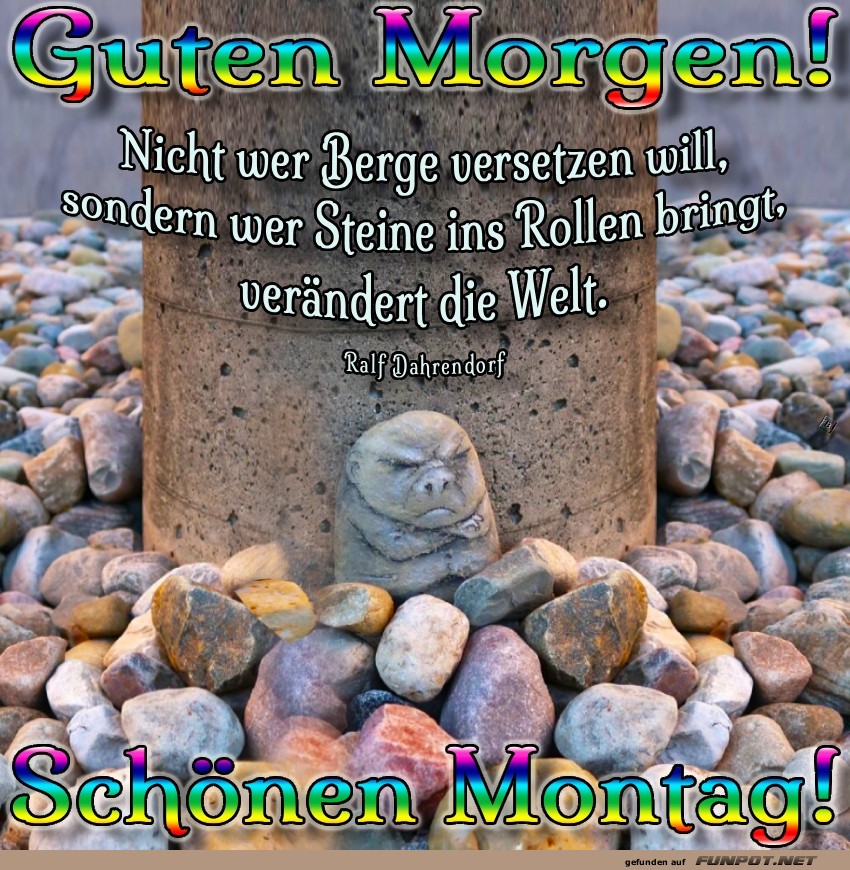 Montags-Motivator: Steinige Wege rollen!