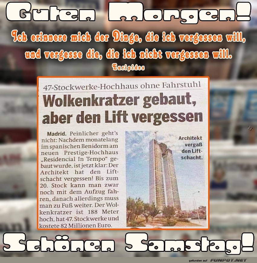Hoch hinaus ohne Lift!
