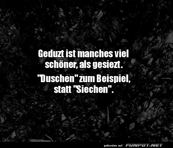 Duschen oder Siechen: Ein Dilemma Duschen oder Siechen: Ein Dilemma