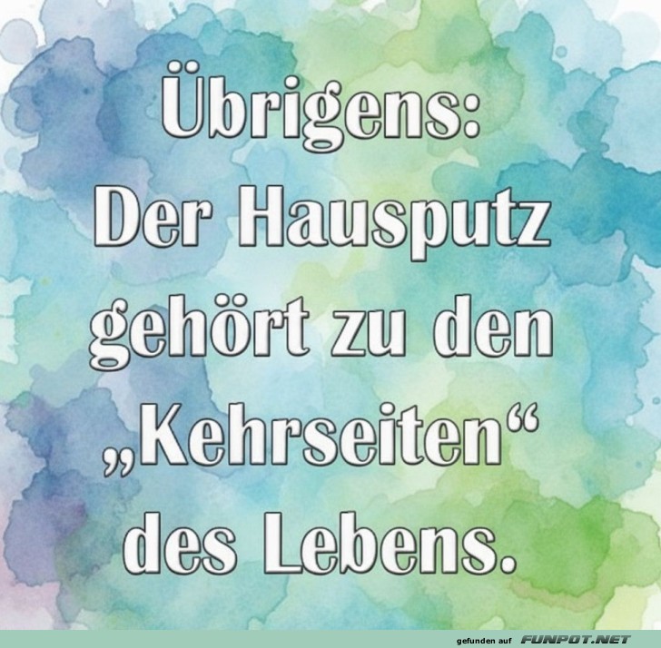 Kehrseite des Lebens: Staub! Kehrseite des Lebens: Staub!