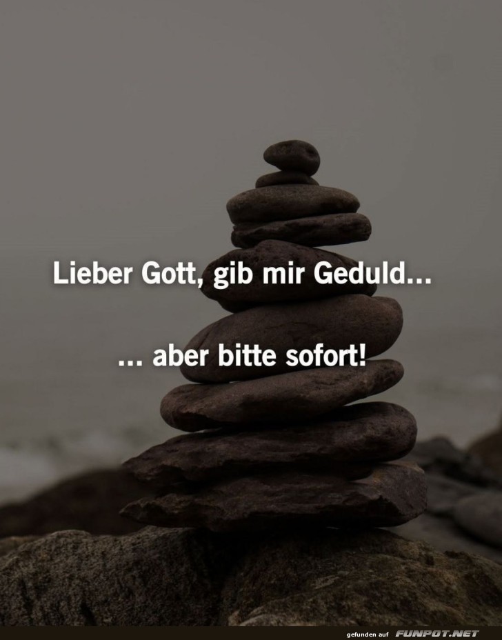 Geduld: Jetzt oder Nie! Geduld: Jetzt oder Nie!