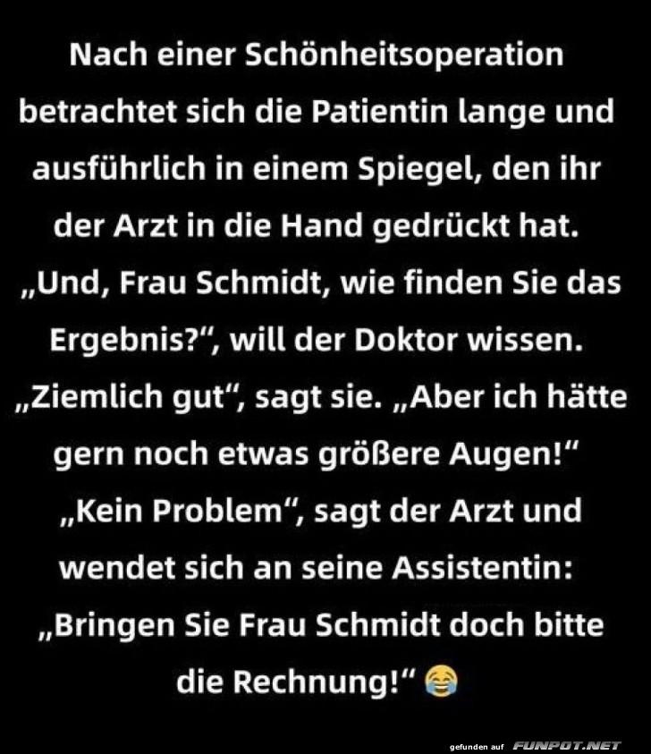 Größere Augen gibt's nur gegen Aufpreis! Größere Augen gibt's nur gegen Aufpreis!