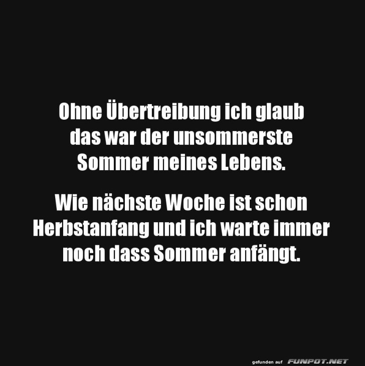 Der Sommer, der keiner war! Der Sommer, der keiner war!