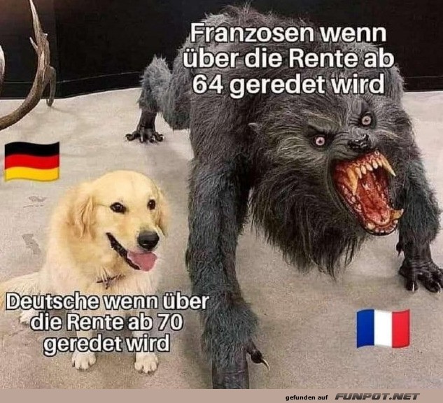 Renten-Witz: Hund vs. Werwolf Renten-Witz: Hund vs. Werwolf