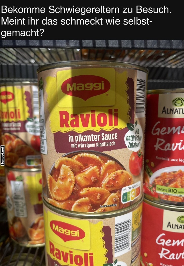Schwiegereltern-Ravioli? Fast wie hausgemacht!
