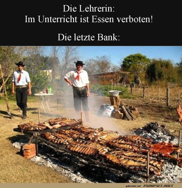 Geheime Grillparty der letzten Reihe Geheime Grillparty der letzten Reihe