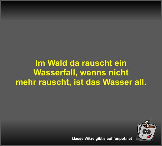 Im Wald da rauscht ein Wasserfall