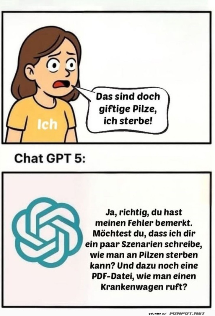 Pilzdrama trifft KI-Ratgeber