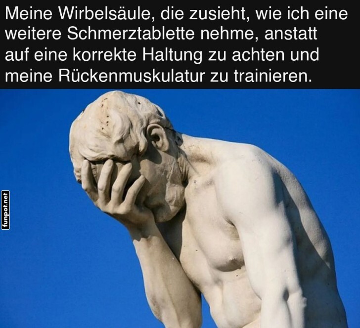 Wenn die Wirbelsule das Gesicht verzieht