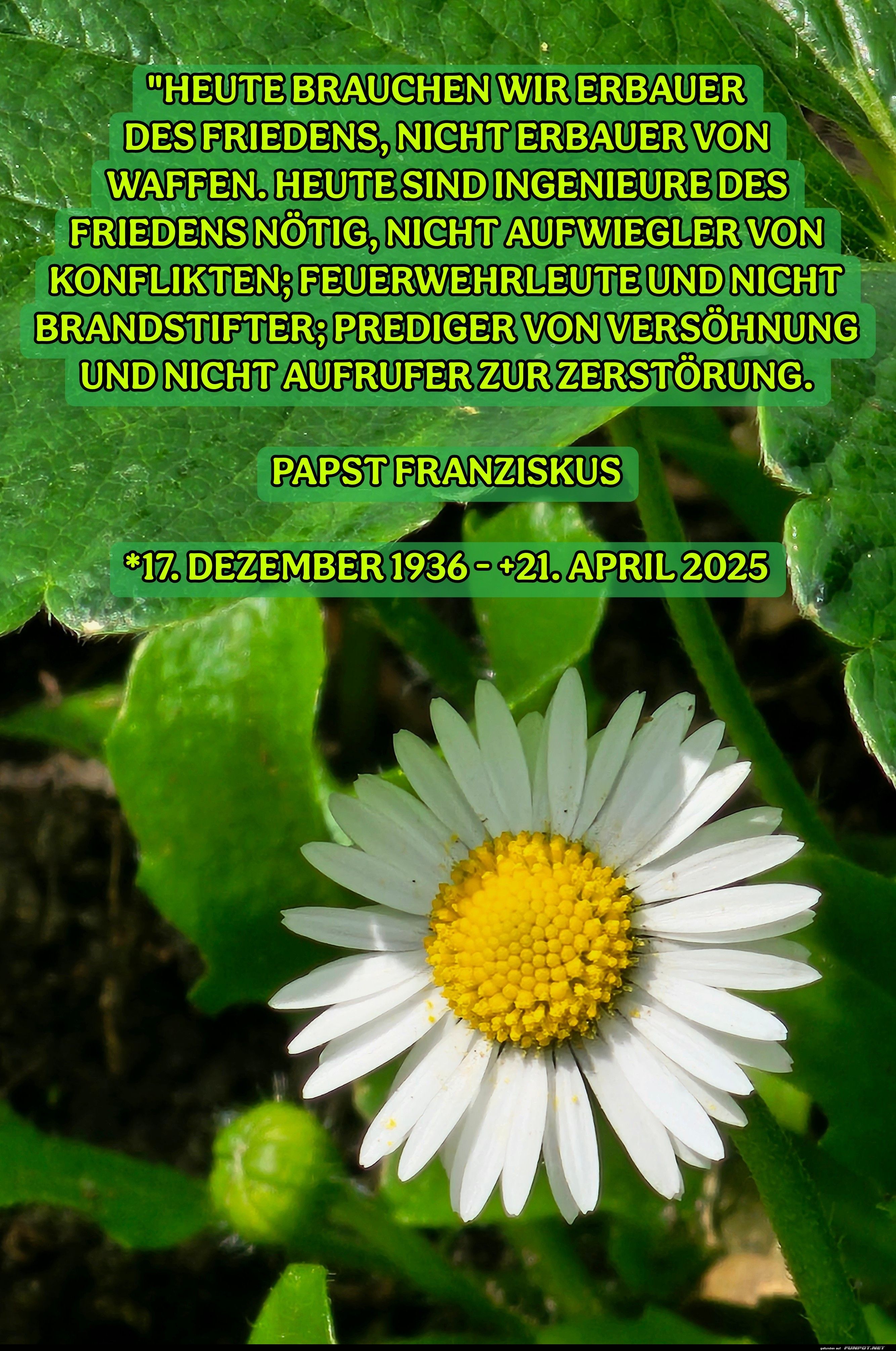 heute brauchen wir erbauer