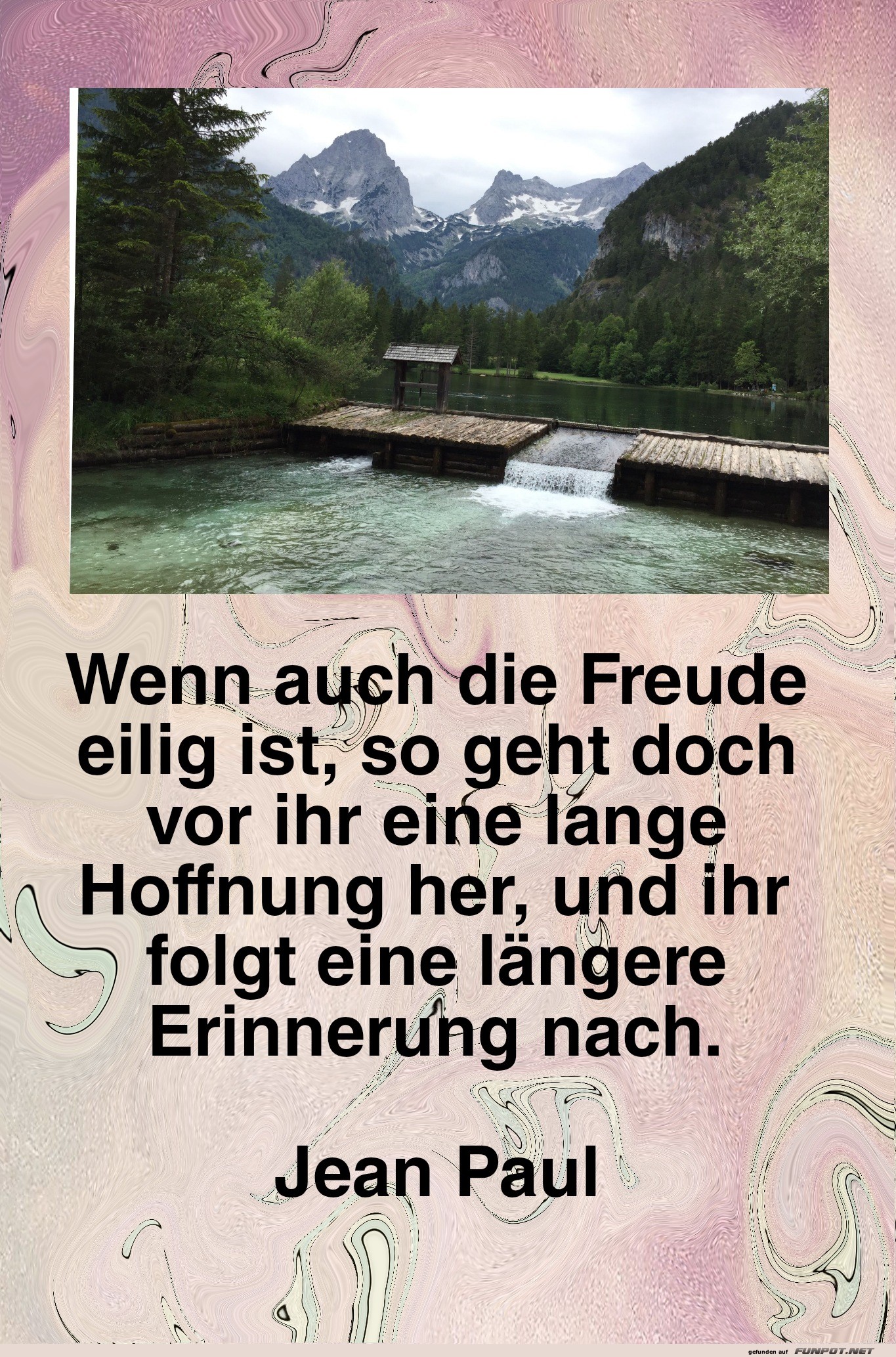 wenn auch die freude eilig ist