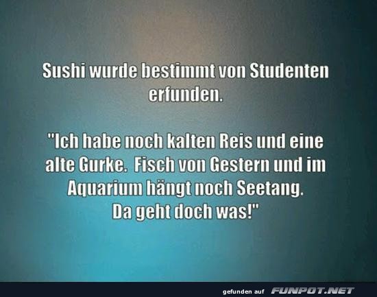 Studenten und die Erfindung des Sushi