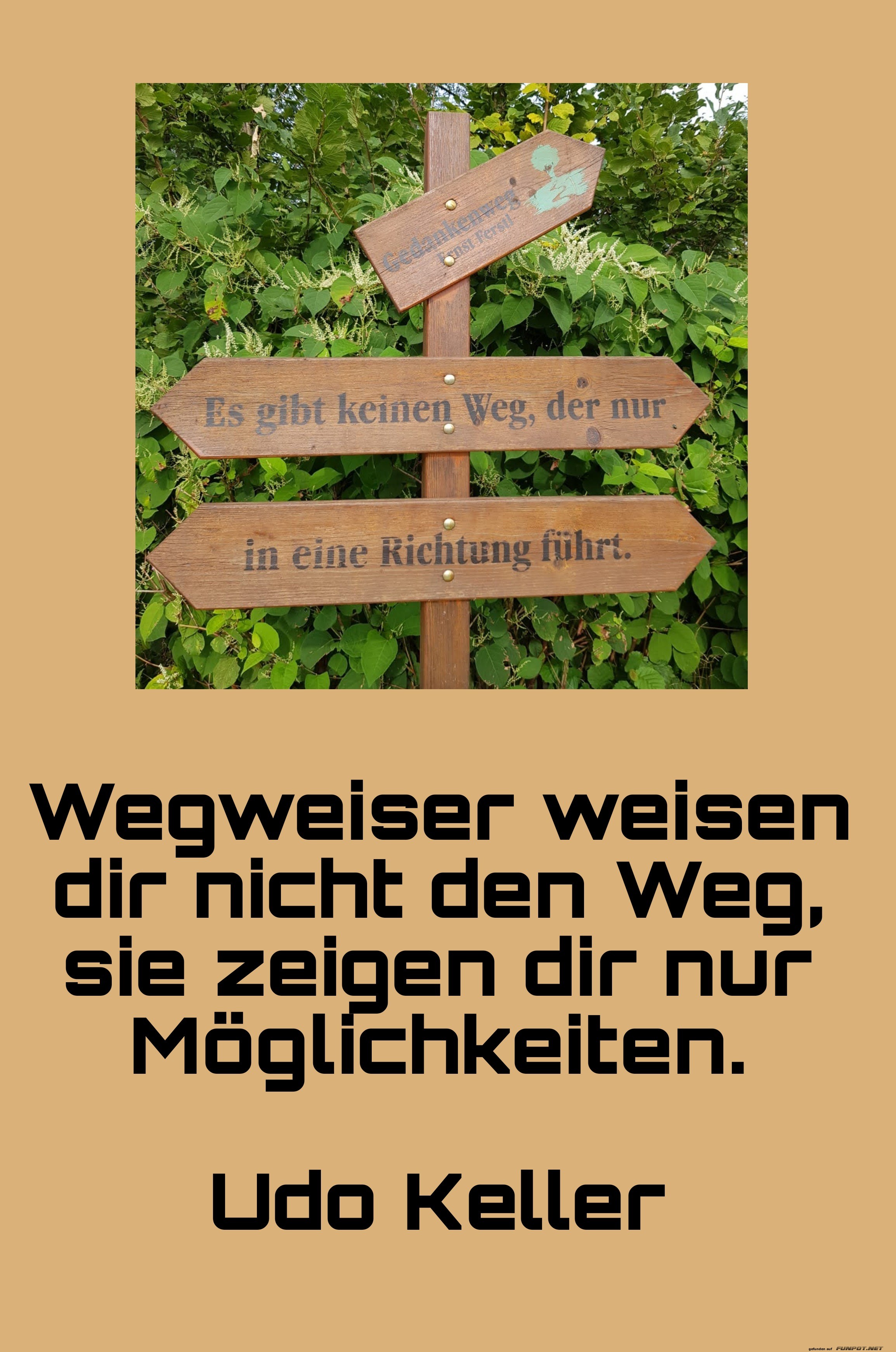 wegweiser weisen dir nicht