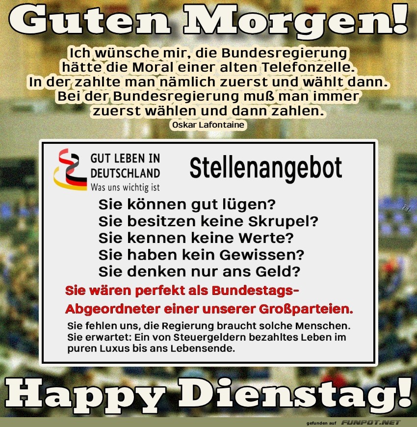 Gesucht: Profi-Lgner fr den Bundestag!