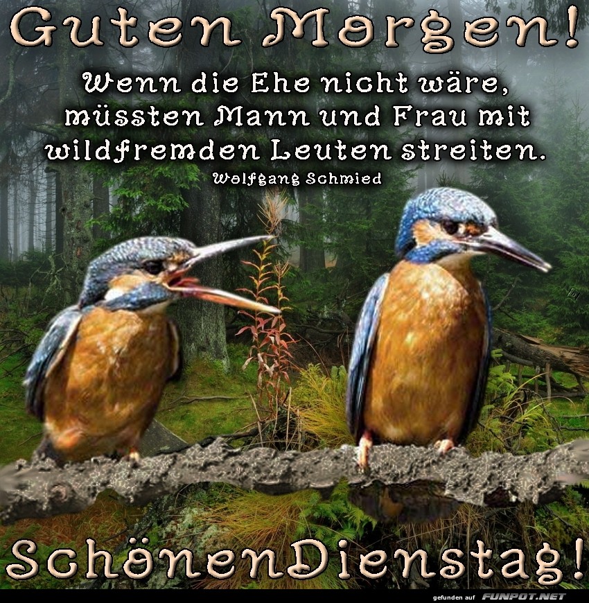Ehekrisen am Dienstagmorgen