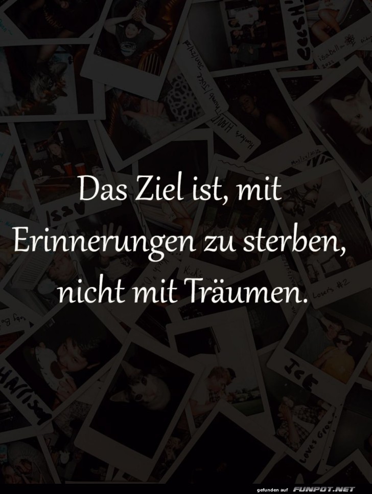 Sammle Erinnerungen, keine Staubfnger!