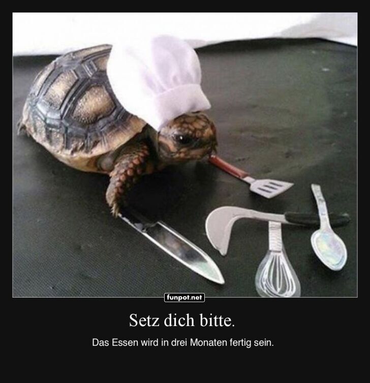 Langsamster Chefkoch der Welt im Einsatz!