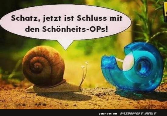 Natrlich schn trotz Schneckenhaus-OPs!