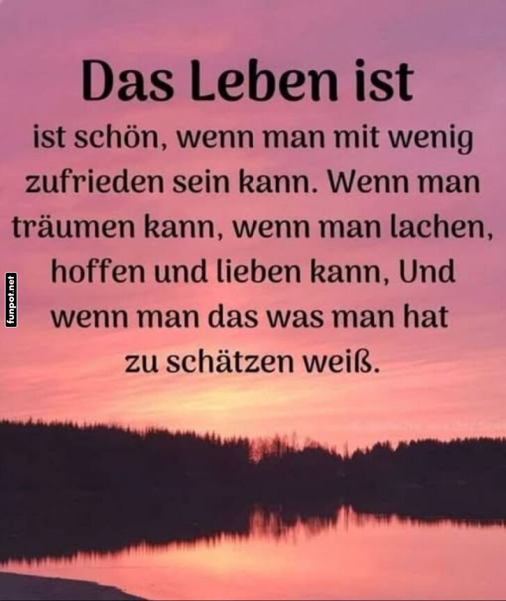 Das Leben ist sonnig, nicht nur der Himmel!