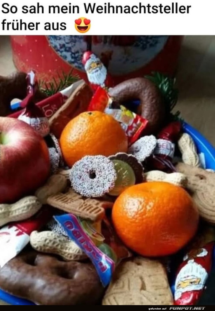 Nostalgie am Weihnachtsteller