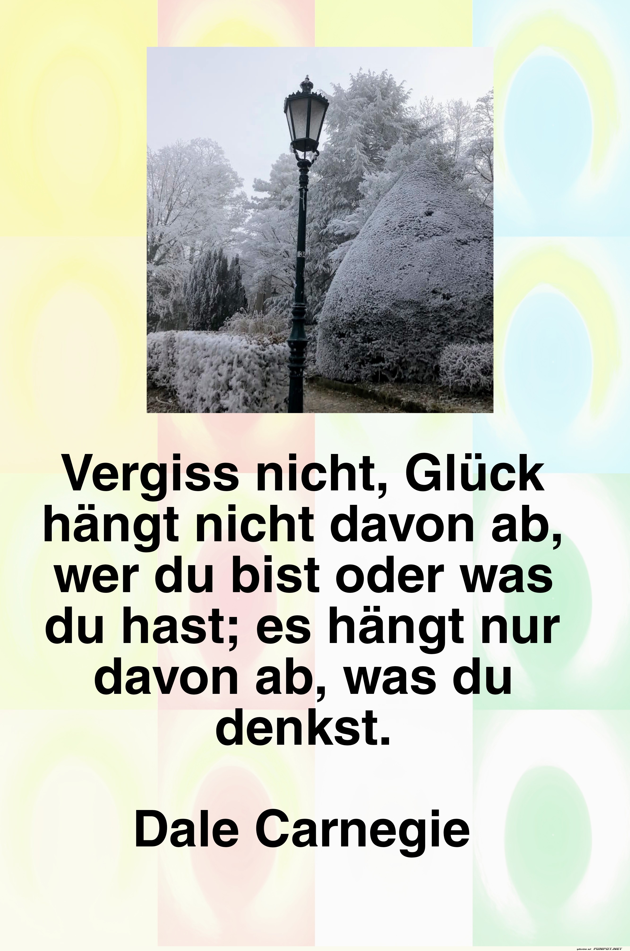 vergiss nicht, glck hngt nicht