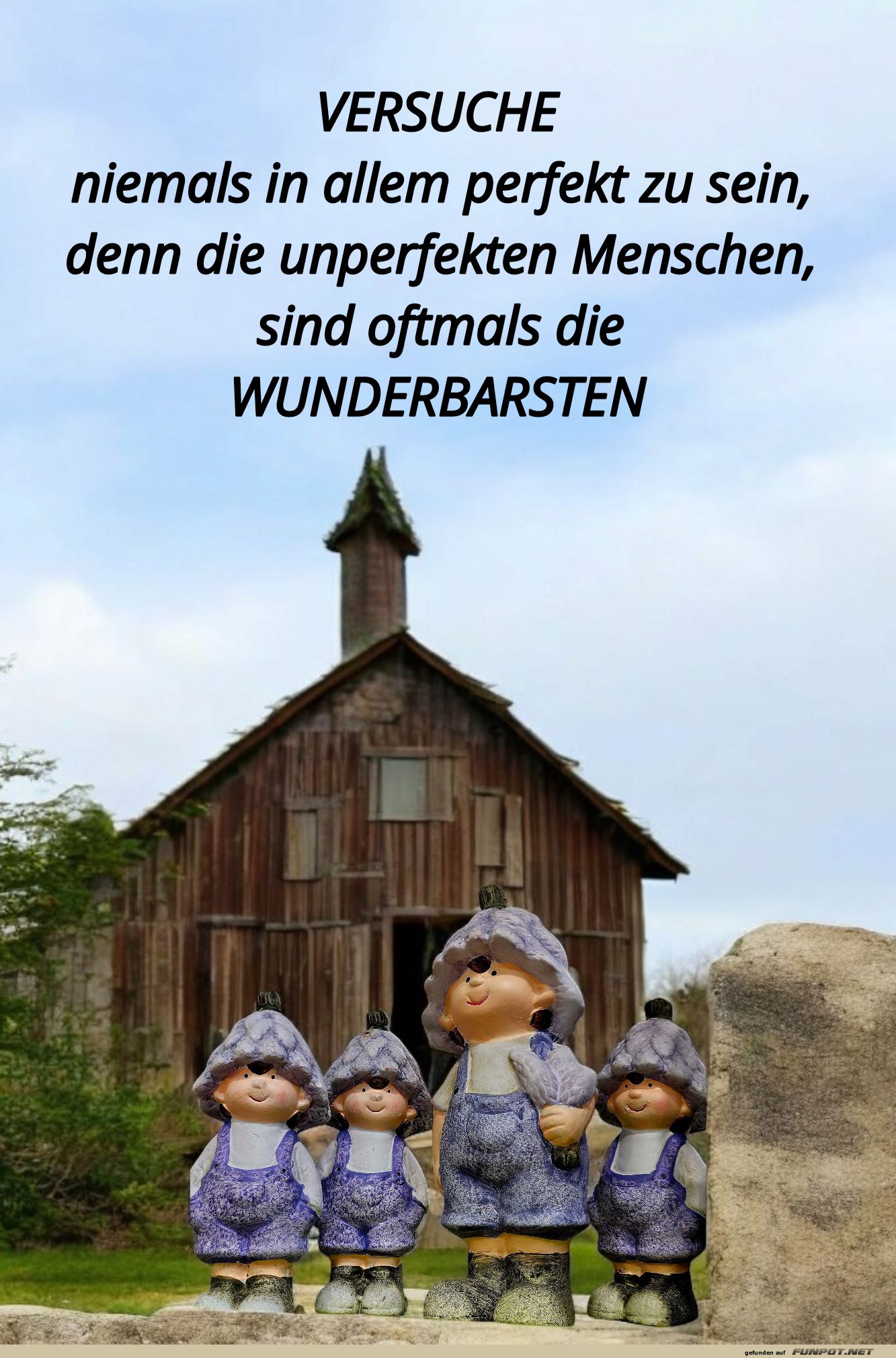 versuche niemals in allem