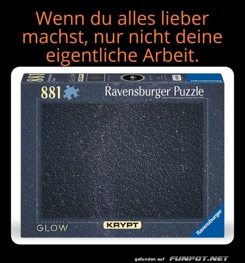 Das ultimative Prokrastinationspuzzle Das ultimative Prokrastinationspuzzle
