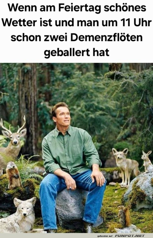 Naturgenuss nach zwei Demenzflöten! Naturgenuss nach zwei Demenzflöten!
