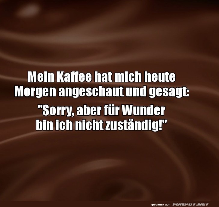 Kaffee mit Realittsschock