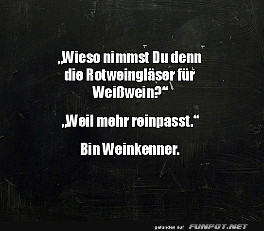 Weinkenner in Aktion: Größe zählt! Weinkenner in Aktion: Größe zählt!