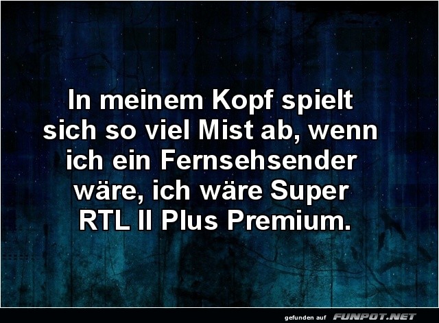 Mein Kopf als TV-Kanal: Chaos Pur