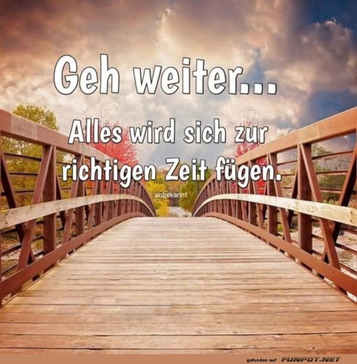 Brücke zum Glück: Einfach weitergehen! Brücke zum Glück: Einfach weitergehen!