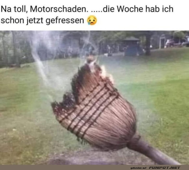 Besenvorfall: Hexen-Motor brennt aus! Besenvorfall: Hexen-Motor brennt aus!