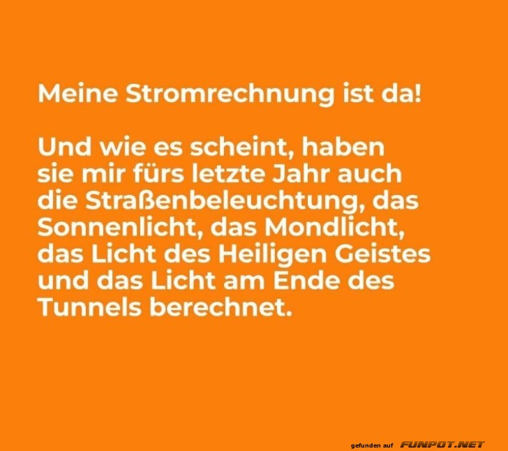 Licht am Ende des Tunnels: Abrechnung