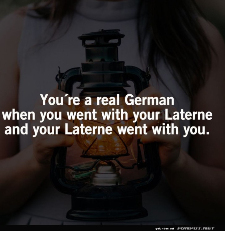 Laterne Abenteuer fr echte Deutsche!