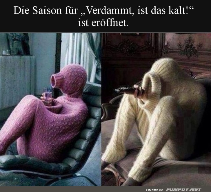 Komplett eingemummelt: Mode fr Frostbeulen