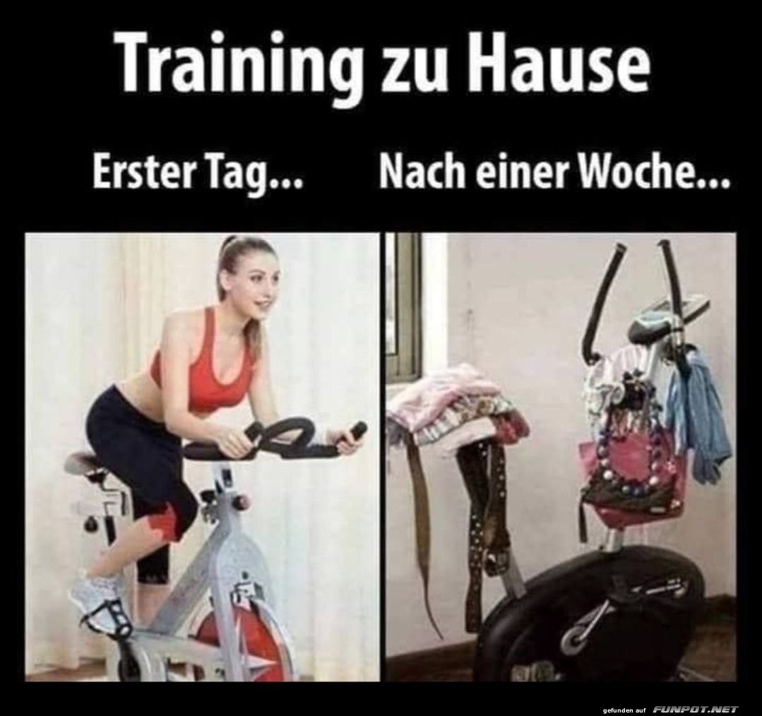 Heimtrainer oder Kleiderständer? Heimtrainer oder Kleiderständer?
