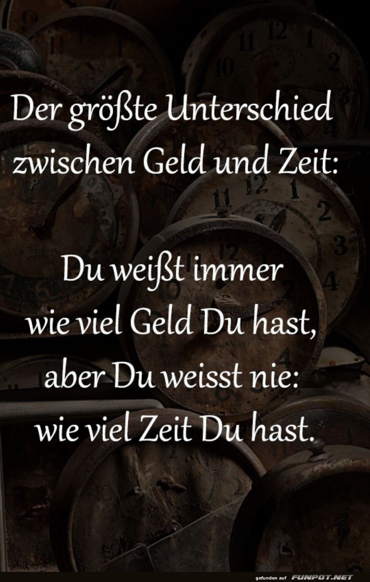 Zeit, das wertvollere Kapital! Zeit, das wertvollere Kapital!