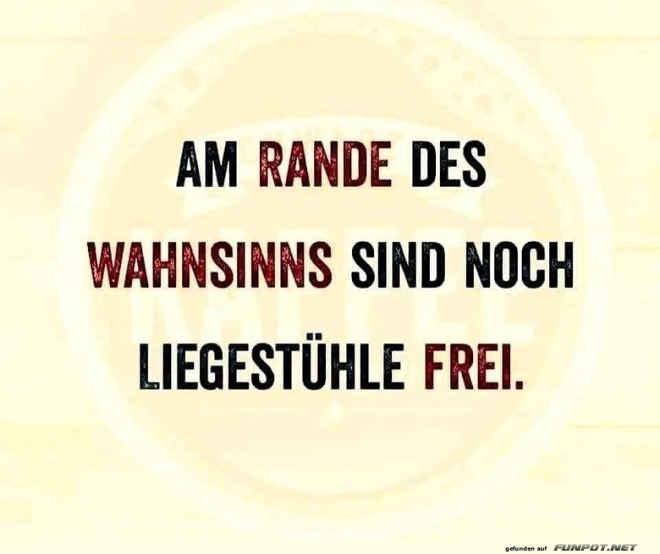 Reserviere deinen Wahnsinns-Liegestuhl! Reserviere deinen Wahnsinns-Liegestuhl!