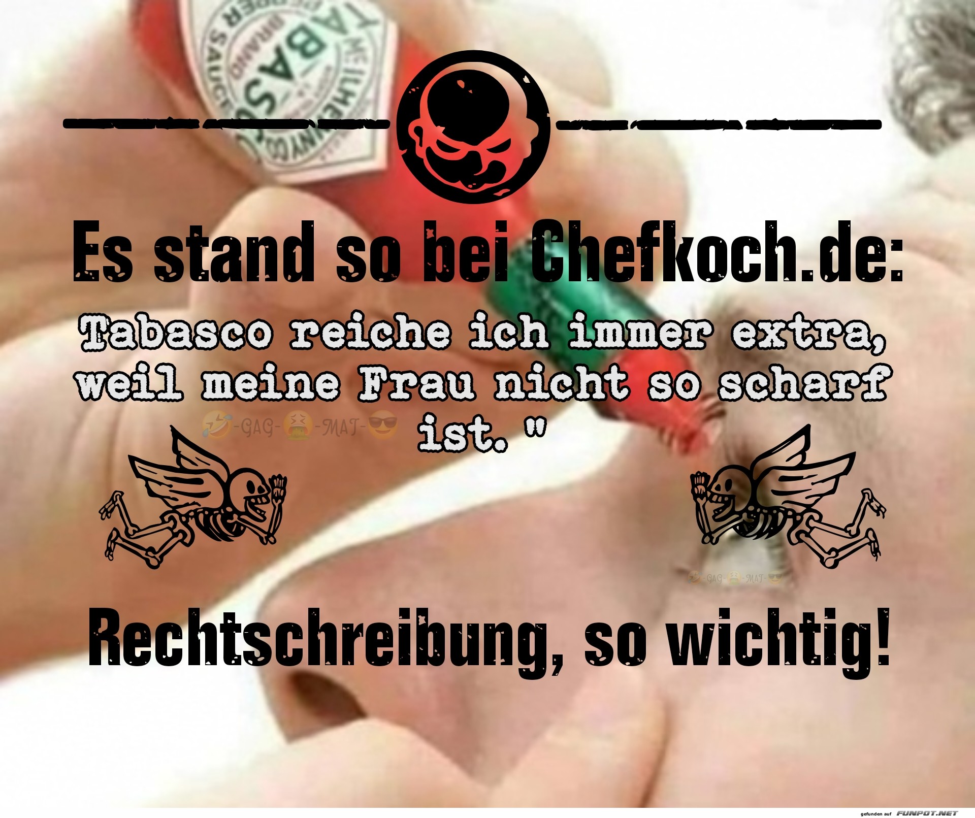 Zu scharf für die Nase! Zu scharf für die Nase!
