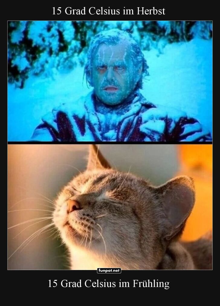 Wenn 15 Grad zwei Gesichter hat! Wenn 15 Grad zwei Gesichter hat!