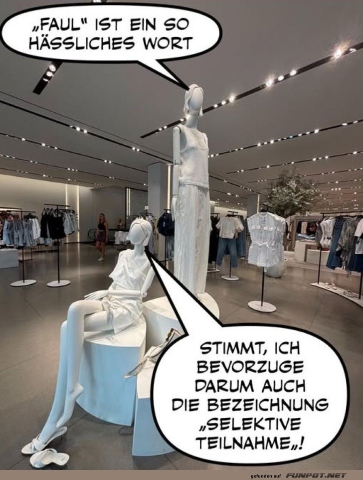 Mannequins mit Sinn für Humor Mannequins mit Sinn für Humor