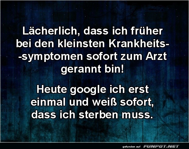 Vom Hypochonder zum Google-Arzt Vom Hypochonder zum Google-Arzt