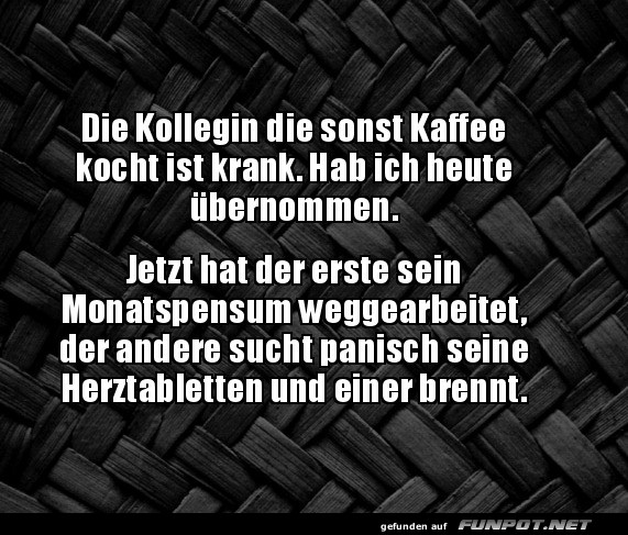 Kaffee-Chaos im Büro! Kaffee-Chaos im Büro!