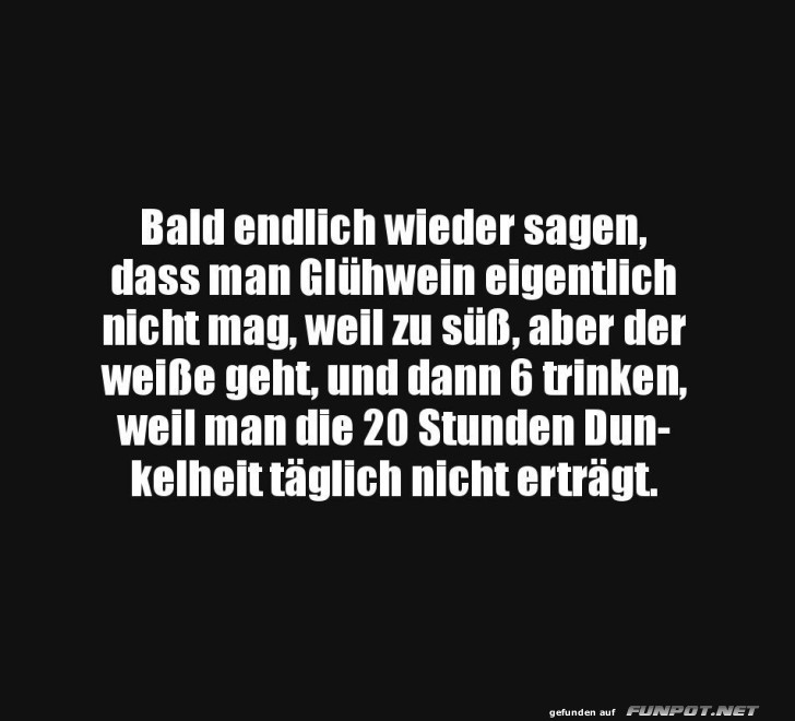 Der alljährliche Glühwein-Dilemma Der alljährliche Glühwein-Dilemma