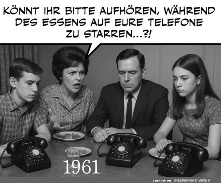 Vor Facebook: Familiendinner 1961 Vor Facebook: Familiendinner 1961
