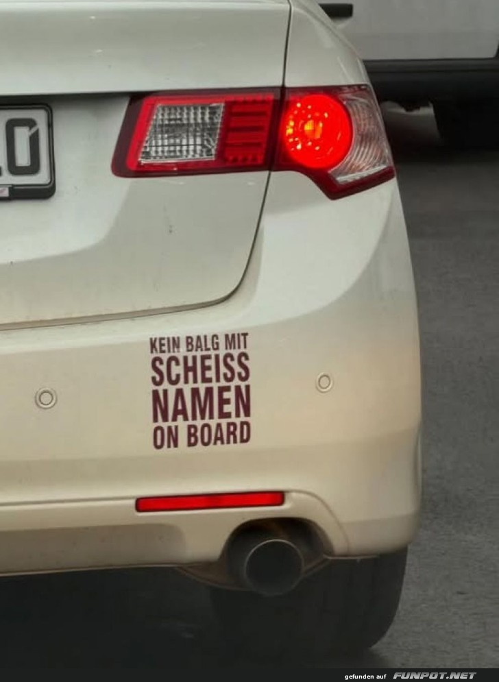 Kein Balg! Nur originelle Namen erlaubt! Kein Balg! Nur originelle Namen erlaubt!