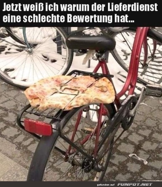 Pizzalieferung per Fahrrad - Neuer Standard! Pizzalieferung per Fahrrad - Neuer Standard!