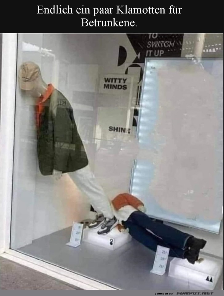 Schaufensterpuppen nach Feierabend