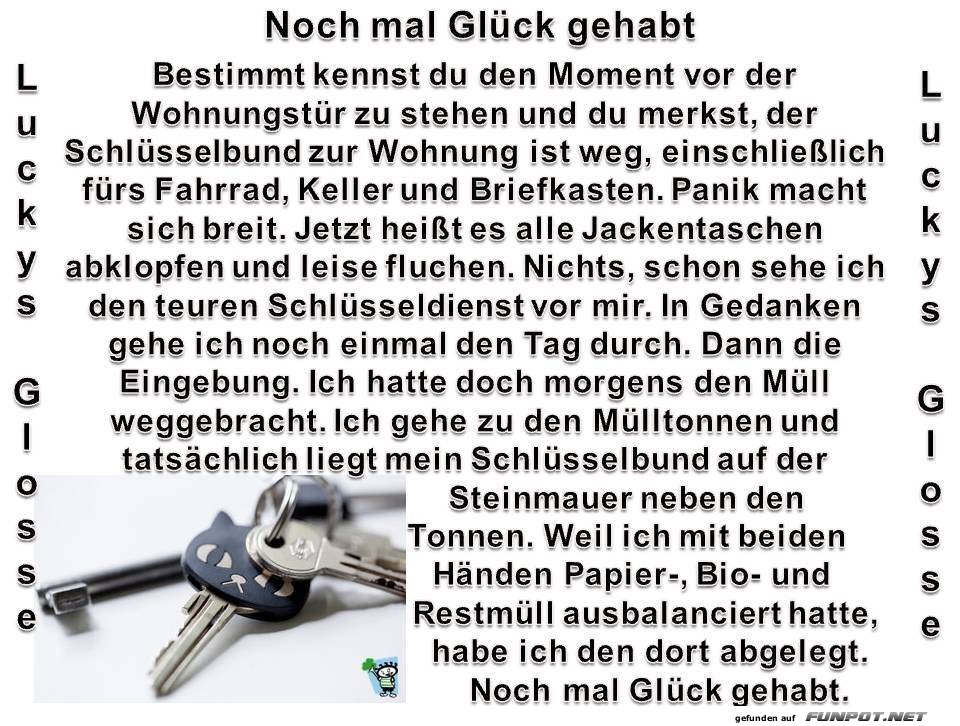Noch mal Glck gehabt